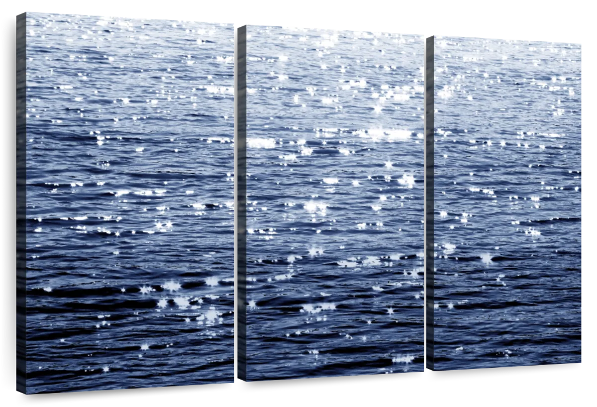 Frendorf | Sonniges Meer Indigo Wandkunst