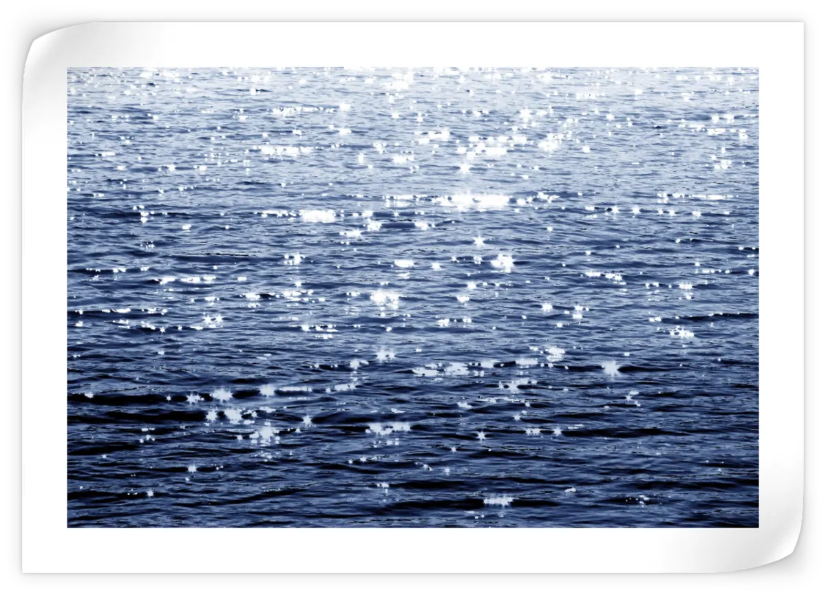 Frendorf | Sonniges Meer Indigo Wandkunst