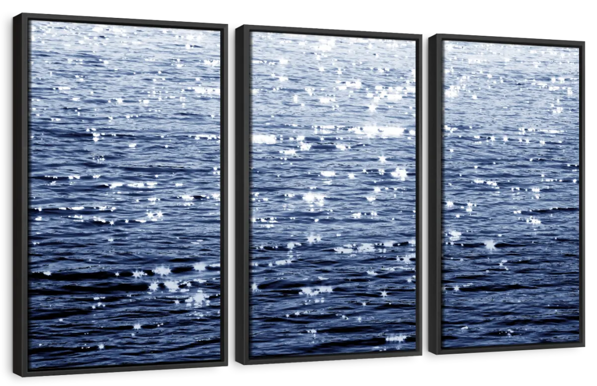 Frendorf | Sonniges Meer Indigo Wandkunst