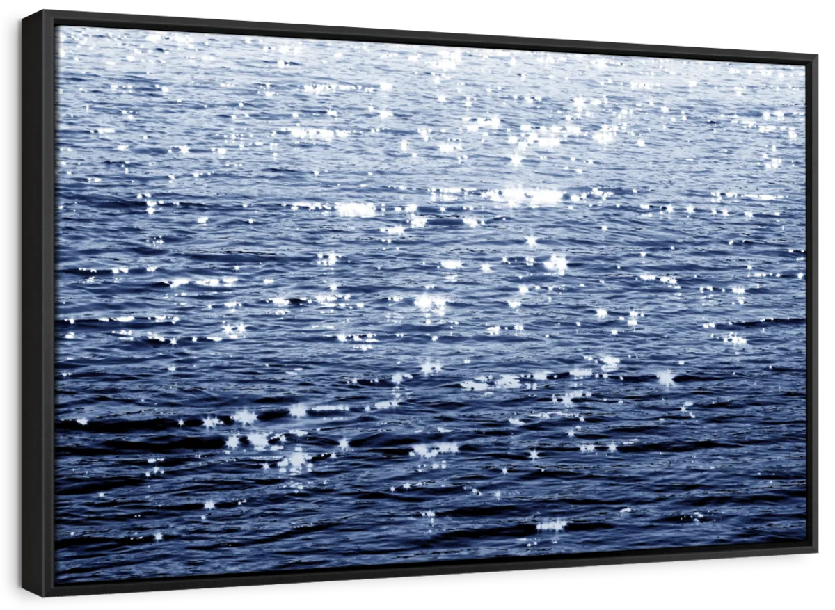 Frendorf | Sonniges Meer Indigo Wandkunst