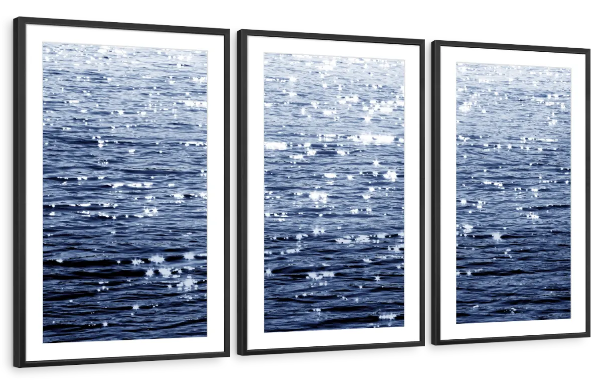 Frendorf | Sonniges Meer Indigo Wandkunst