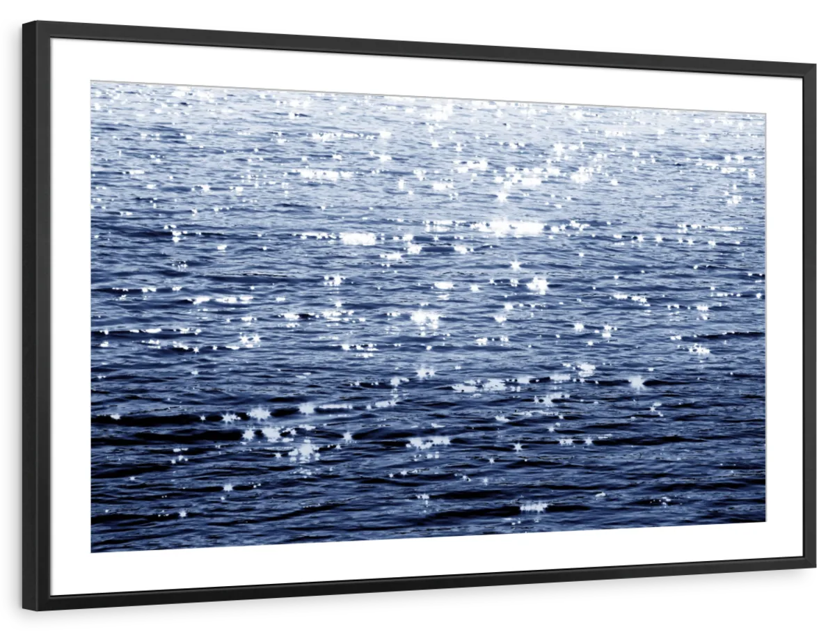 Frendorf | Sonniges Meer Indigo Wandkunst