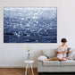 Frendorf | Sonniges Meer Indigo Wandkunst