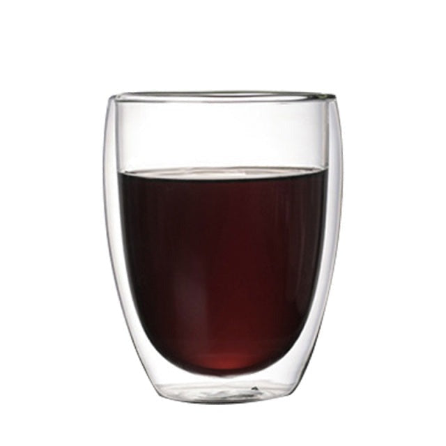 Frendorf | Transparente Glas Doppel Kreative Hitzebeständige Tasse Becher