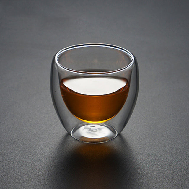 Frendorf | Transparente Glas Doppel Kreative Hitzebeständige Tasse Becher