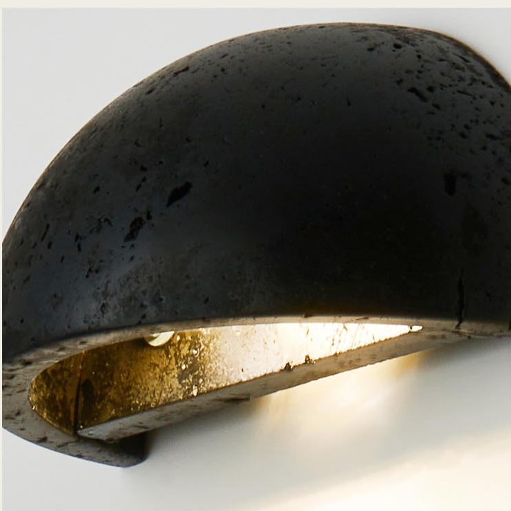 Frendorf | Bringen Sie nordische Eleganz mit der halbrunden Travertin-Stehleuchte