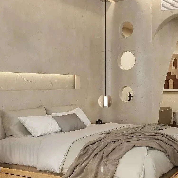 Frendorf | Bringen Sie Ihr Schlafzimmer mit dem magischen lunaren Travertin-Kronleuchter zum Strahlen