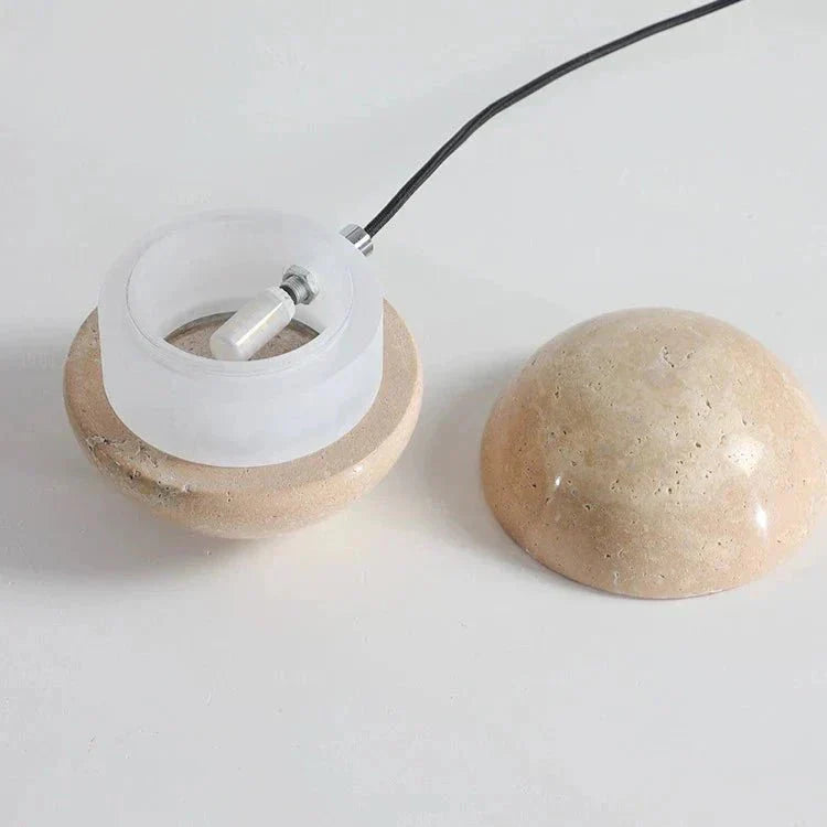 Frendorf | Bringen Sie Ihr Schlafzimmer mit dem magischen lunaren Travertin-Kronleuchter zum Strahlen