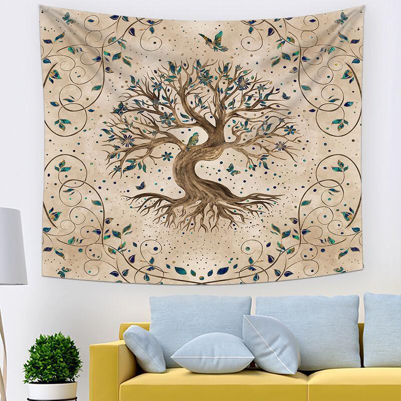 Baum des Lebens Heimwandteppich - Elegante Schlafsaal- & Zimmerdekoration