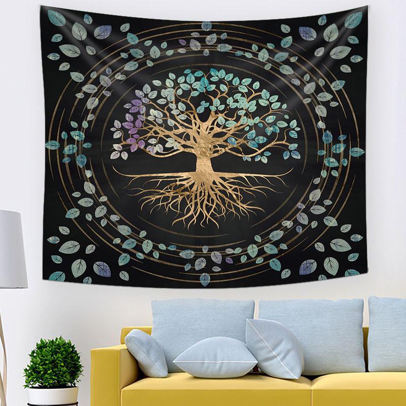 Baum des Lebens Heimwandteppich - Elegante Schlafsaal- & Zimmerdekoration