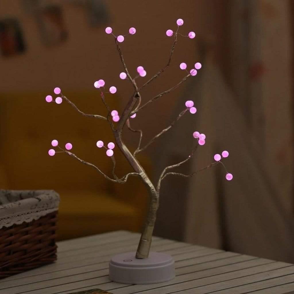 Frendorf | SpiritGlow LED Baum Tischlampe | Magisches Stimmungslicht | Kabellos | Deko für Zuhause