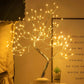 Frendorf | FairyTree LED Baumlichter Lampe | Dekoratives Stimmungslicht | Kupferdraht & Fairy Lights | Kabellose Tischlampe für Zuhause