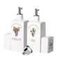 Frendorf | Tuscan Kitchen Porzellan Set - 330ml Öl/Essig Spender und 80ml Salz/Pfeffer Streuer mit Öl Ausgießer - Elegant und Funktional für Esstische und Küchengebrauch