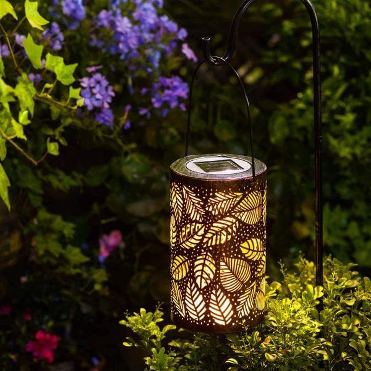 Frendorf | LumaLeaf Leuchtendes Blatt Laterne | Dekolicht | LED Gartenlampe | Außenbeleuchtung | Stimmungslicht für Garten & Terrasse