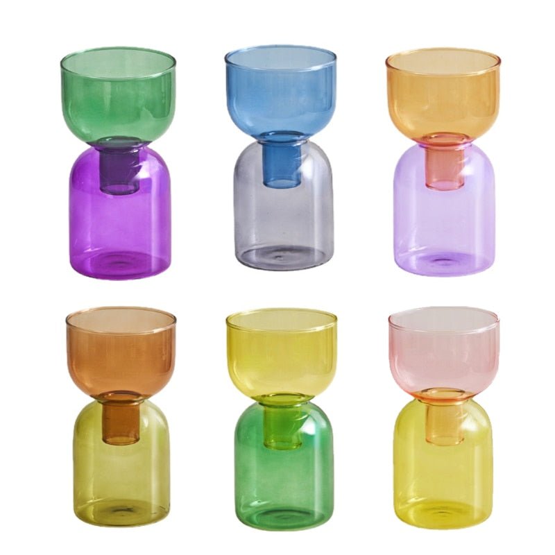 Zweiteiliges Mini-Knospenvase-Terrarium-Set