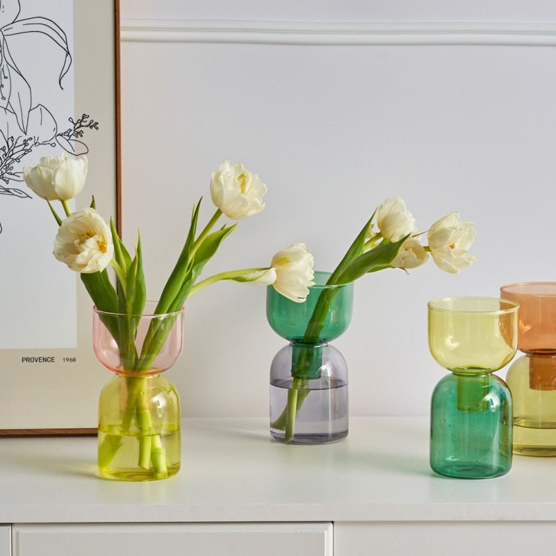 Zweiteiliges Mini-Knospenvase-Terrarium-Set
