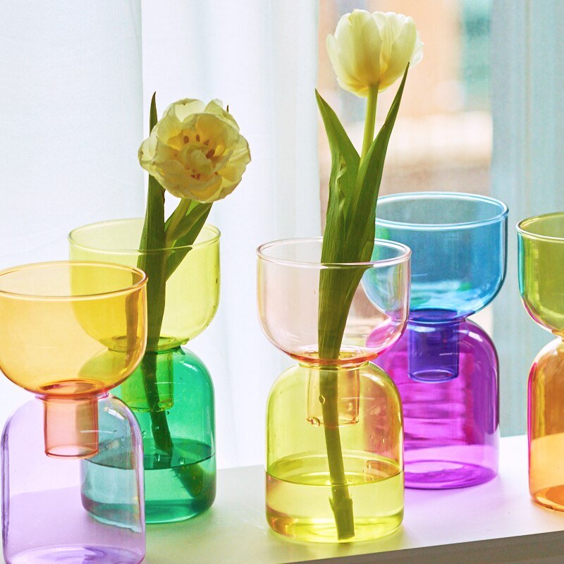 Zweiteiliges Mini-Knospenvase-Terrarium-Set