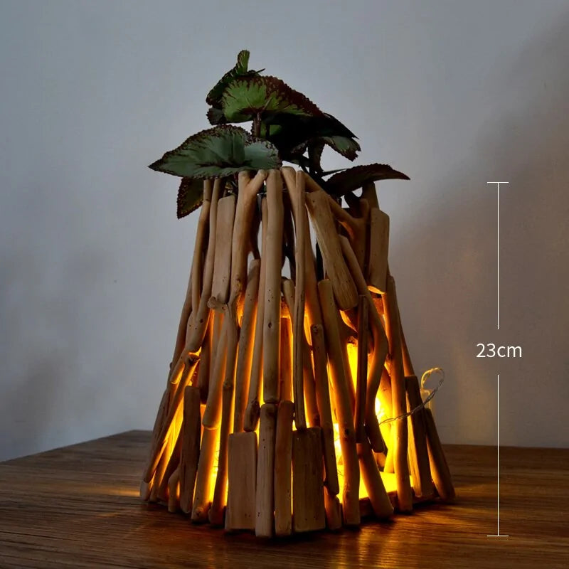Natürliche Brenches Vase | Vollholz