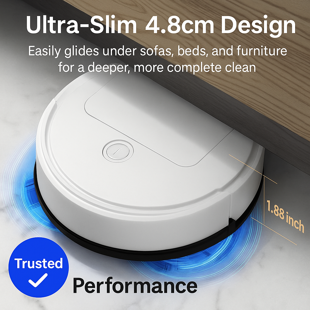 Frendorf | 3-in-1 Robot Vacuum Cleaner | Powerful suction, intelligent navigation & ideal for pet owners and busy households