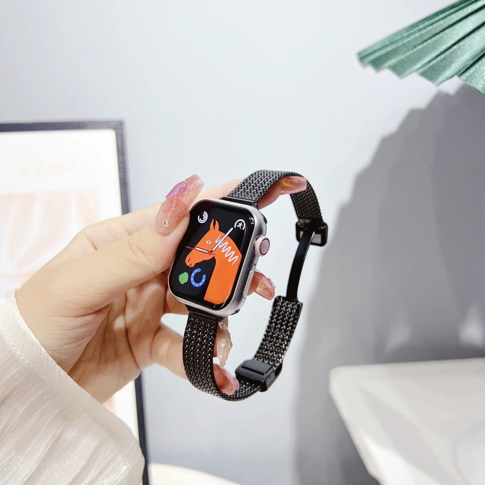 Frendorf | Damen Ultra-Dünnes Edelstahl Armband für Apple Watch