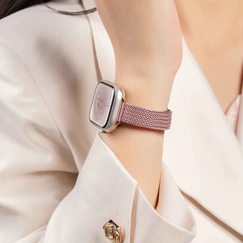 Frendorf | Damen ultra-dünnes Armband aus Edelstahl für Apple Watch