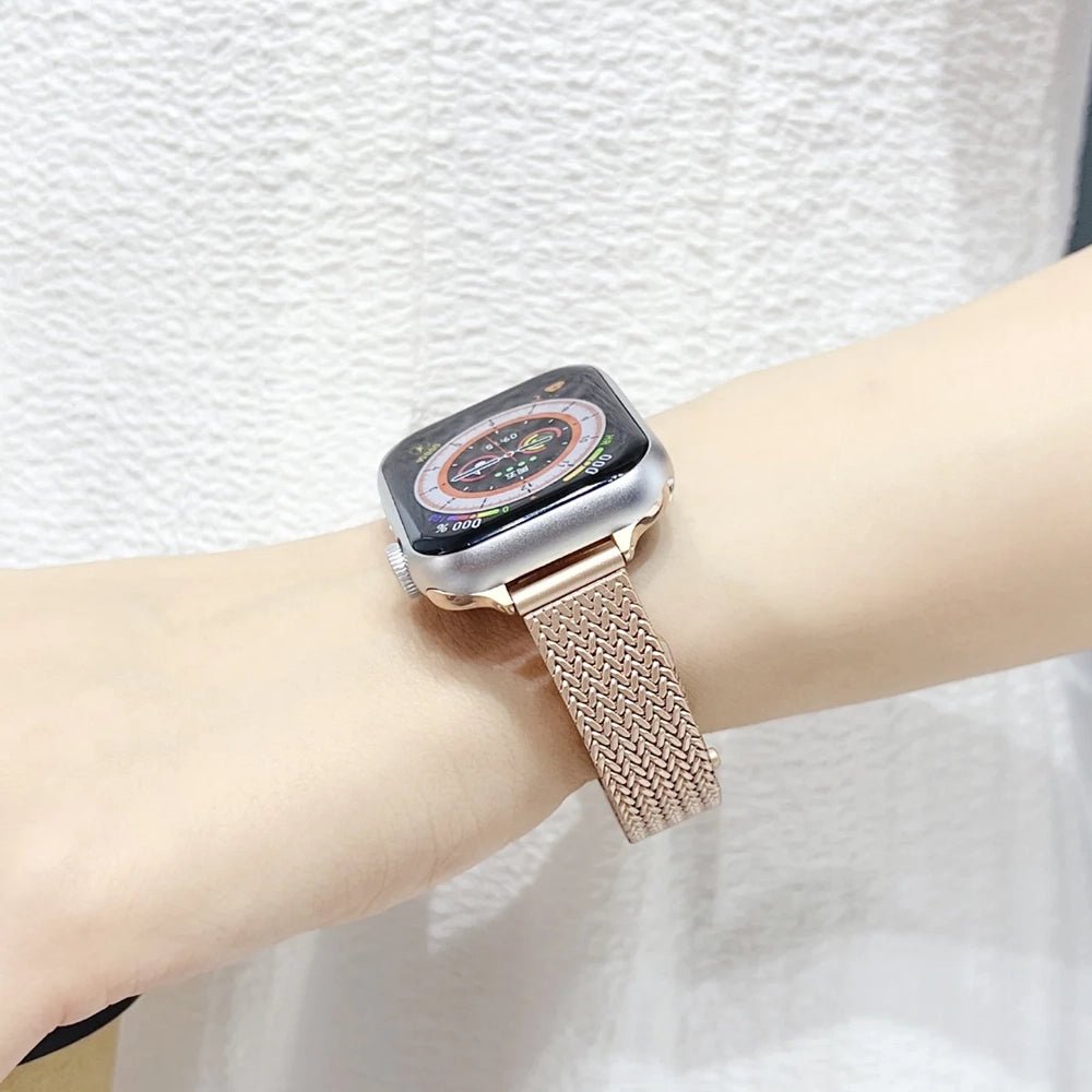 Frendorf | Damen Ultra-Dünnes Edelstahl Armband für Apple Watch