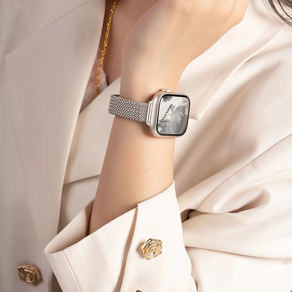 Frendorf | Damen ultra-dünnes Armband aus Edelstahl für Apple Watch
