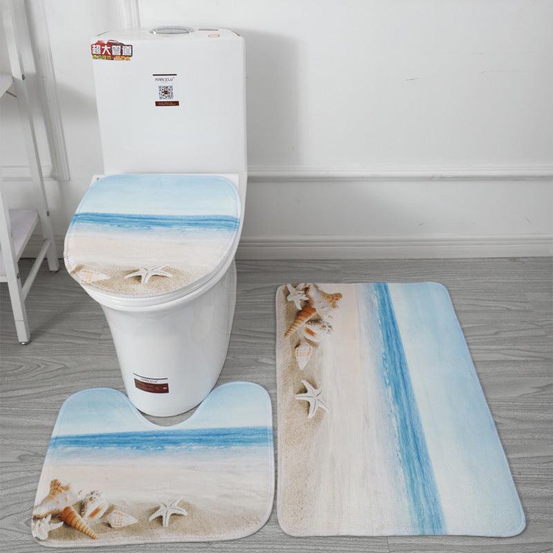 Oceanic Oasis 3-teiliges WC-Set - Skandinavischer Flair