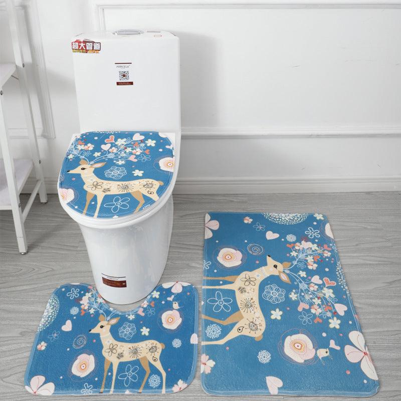Oceanic Oasis 3-teiliges WC-Set - Skandinavischer Flair