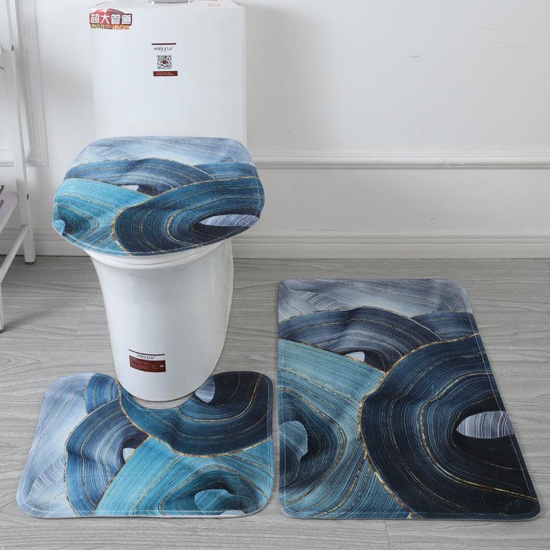 Oceanic Oasis 3-teiliges WC-Set - Skandinavischer Flair