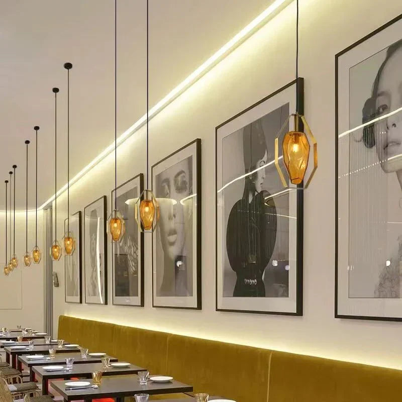 Frendorf | LumiStone Design Pendelleuchte | Moderner Stein-Look | Elegante Beleuchtung