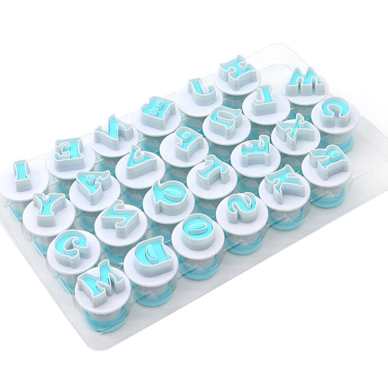 Frendorf | Alphabet Fondant Ausstecher mit Druckmechanismus
