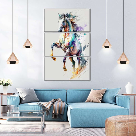 Frendorf | Eleganter Hengst - Aquarell Pferde Wandkunst