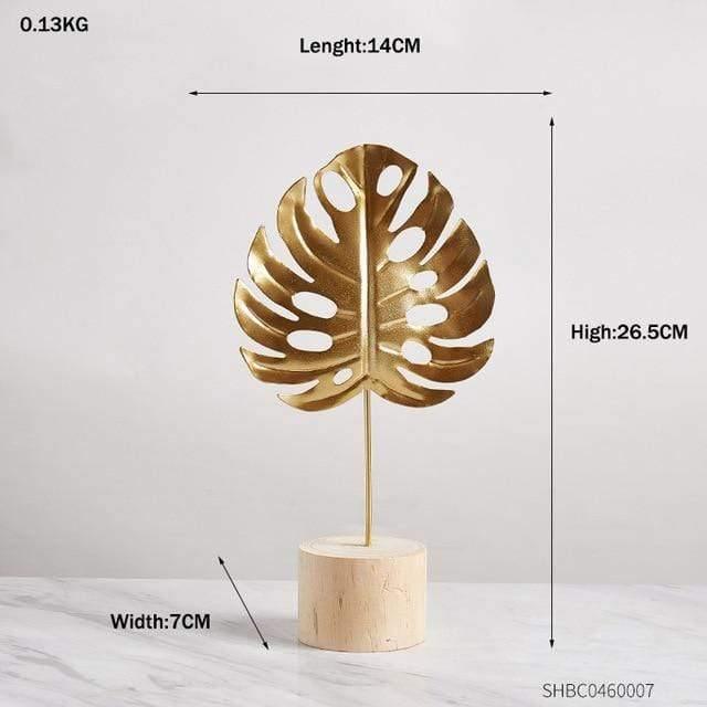 Frendorf | LeafyGlow Skulptur Dekofigur aus Metall | Ginkgo-Design | Wohnaccessoire | Tisch- und Regaldekoration
