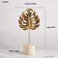 Frendorf | LeafyGlow Skulptur Dekofigur aus Metall | Ginkgo-Design | Wohnaccessoire | Tisch- und Regaldekoration
