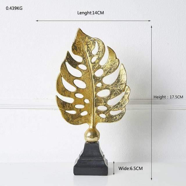 Frendorf | LeafyGlow Skulptur Dekofigur aus Metall | Ginkgo-Design | Wohnaccessoire | Tisch- und Regaldekoration