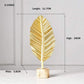 Frendorf | LeafyGlow Skulptur Dekofigur aus Metall | Ginkgo-Design | Wohnaccessoire | Tisch- und Regaldekoration