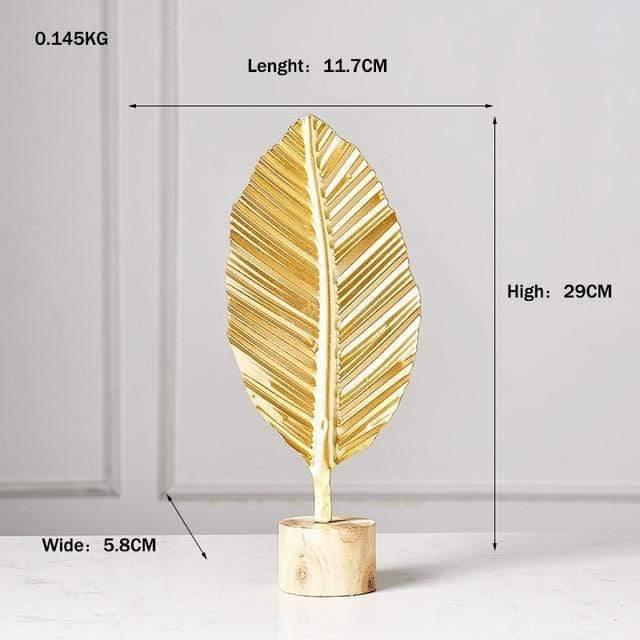 Frendorf | LeafyGlow Skulptur Dekofigur aus Metall | Ginkgo-Design | Wohnaccessoire | Tisch- und Regaldekoration