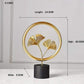 Frendorf | LeafyGlow Skulptur Dekofigur aus Metall | Ginkgo-Design | Wohnaccessoire | Tisch- und Regaldekoration