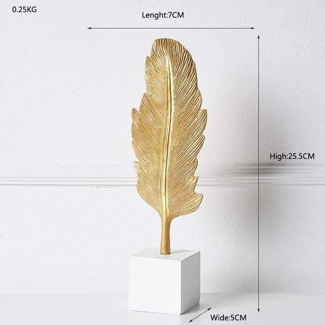 Frendorf | LeafyGlow Skulptur Dekofigur aus Metall | Ginkgo-Design | Wohnaccessoire | Tisch- und Regaldekoration