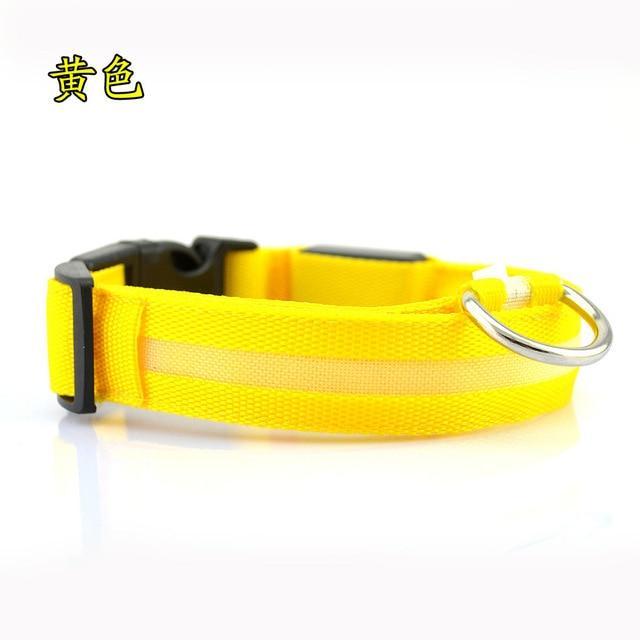 Frendorf | Nylon LED Haustier Hundehalsband, Nachtsicherheitsblinkendes Leuchthalsband, Hunde leuchtende fluoreszierende Halsbänder Haustierbedarf