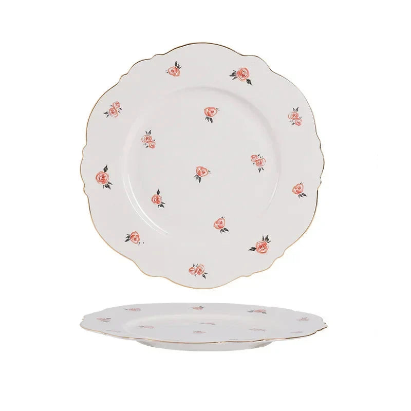 Kawaii Scoop Platte Keramik Schüssel Salat Löffel Steak Teller Geschirr