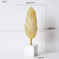 Frendorf | LeafyGlow Skulptur Dekofigur aus Metall | Ginkgo-Design | Wohnaccessoire | Tisch- und Regaldekoration