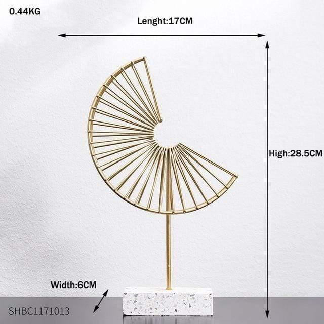 Frendorf | LeafyGlow Skulptur Dekofigur aus Metall | Ginkgo-Design | Wohnaccessoire | Tisch- und Regaldekoration