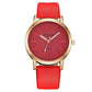 Frendorf | s Hochwertige Mode Frauen Damen Simple Uhren Genf Kunstleder Analog Quarz Armbanduhr Uhr Geschenke