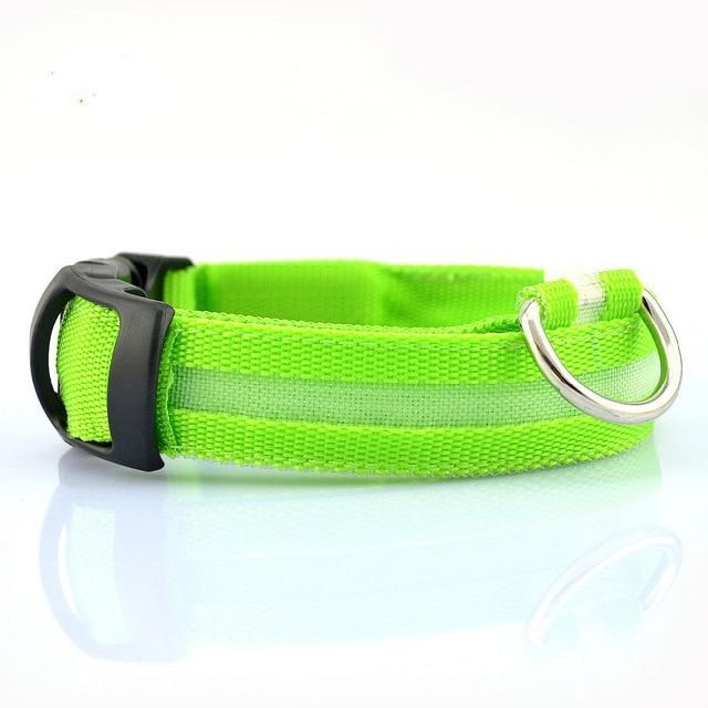 Frendorf | Nylon LED Haustier Hundehalsband, Nachtsicherheitsblinkendes Leuchthalsband, Hunde leuchtende fluoreszierende Halsbänder Haustierbedarf