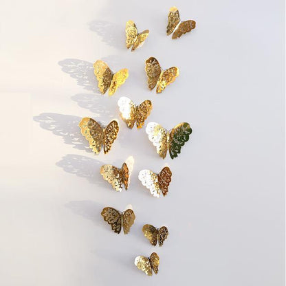 Frendorf | ButterflyGlow 3D Schmetterlings-Dekoration | Wanddeko | Frühling & Sommer | Klassisch & Modern