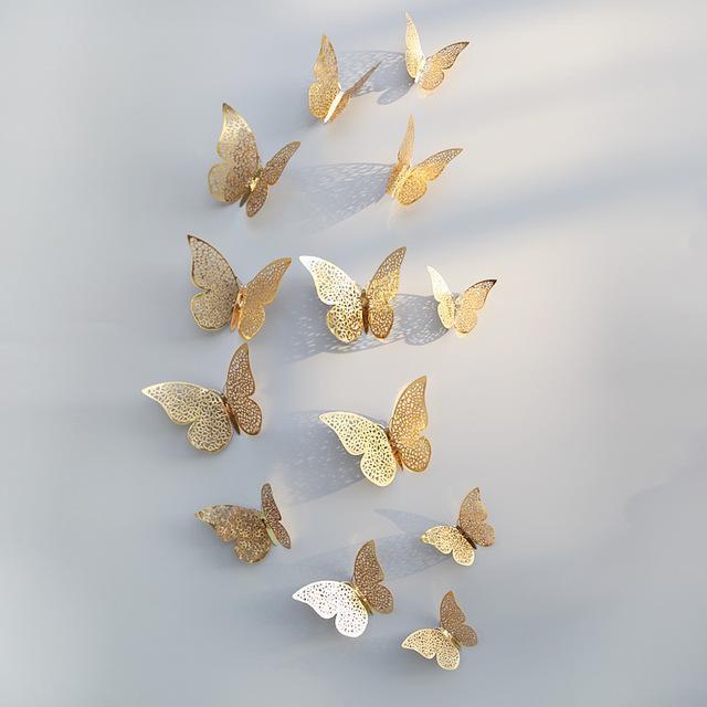 Frendorf | ButterflyGlow 3D Schmetterlings-Dekoration | Wanddeko | Frühling & Sommer | Klassisch & Modern