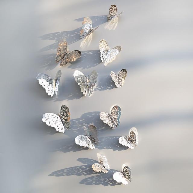 Frendorf | ButterflyGlow 3D Schmetterlings-Dekoration | Wanddeko | Frühling & Sommer | Klassisch & Modern