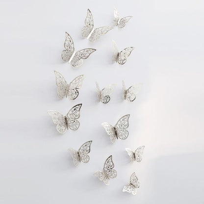 Frendorf | ButterflyGlow 3D Schmetterlings-Dekoration | Wanddeko | Frühling & Sommer | Klassisch & Modern